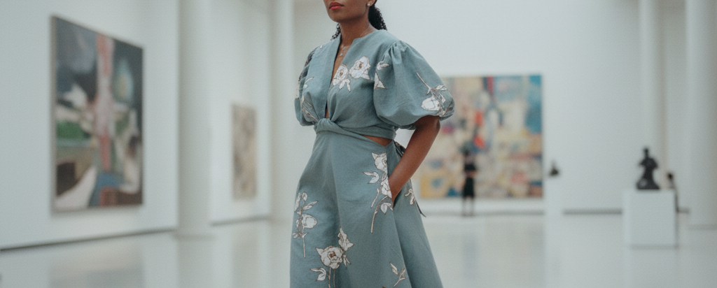 Wrap top 2-piece dress